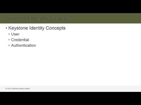 OpenStack Fundamentals OpenStack Identity Services