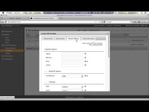 Sneak peek to OpenNebula dashboard