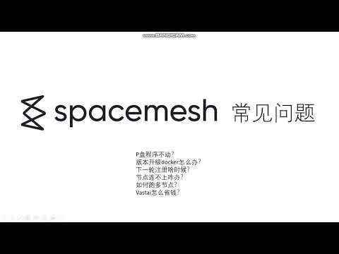 Spacemesh节点/P盘/Docker常见问题