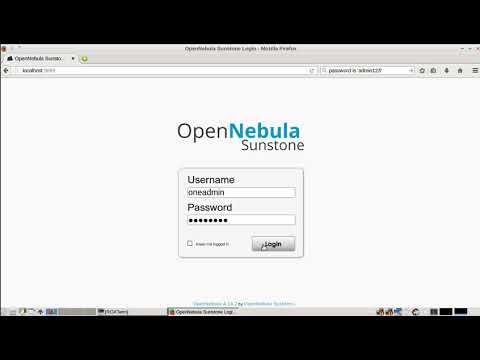 Step-2:  Logging into OpenNebula Sunstone Web Interface for managing OpenNebula Cloud Services