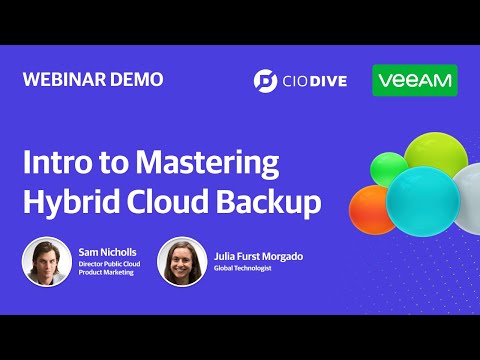 Intro to Mastering Hybrid Cloud Backup with the Veeam Data Platform | Webinar Demo