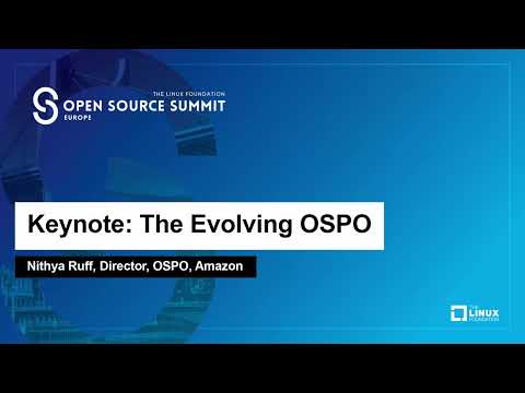 Keynote: The Evolving OSPO – Nithya Ruff, Director, OSPO, Amazon