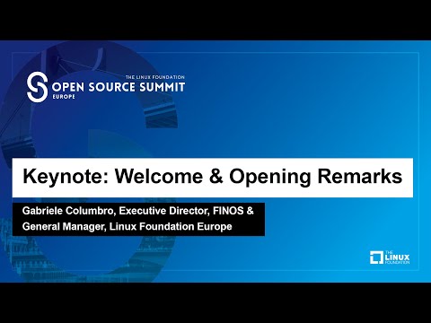 Keynote: Welcome & Opening Remarks – Gabriele Columbro, Exec. Dir., FINOS & Linux Foundation Europe