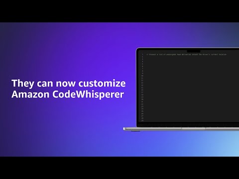 Amazon CodeWhisperer Customization Capability | Amazon Web Services