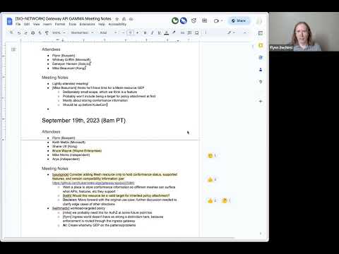 Gateway API GAMMA Meeting for 20231017