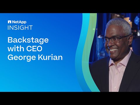 NetApp INSIGHT 2023: Backstage with NetApp CEO, George Kurian