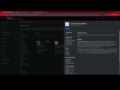 Configuring OpenShift Virtualization to run on Red Hat OpenShift Service on AWS