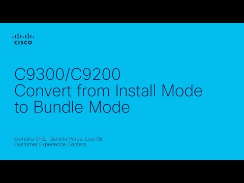 LAN Switching – C9300/C9200 – Convert from Install Mode to Bundle Mode