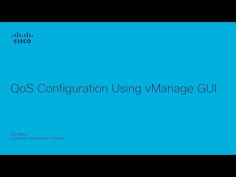 QoS Configuration Using vManage GU