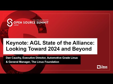 Keynote: AGL State of the Alliance: Looking Toward 2024 and Beyond – Dan Cauchy