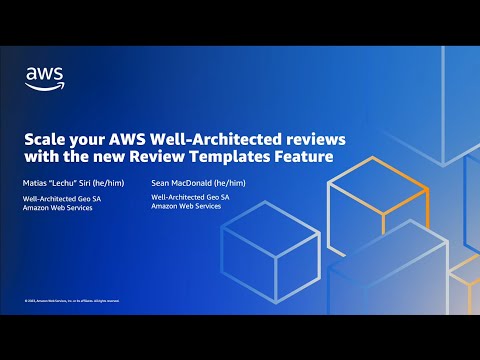 Scale your AWS Well-Architected Reviews with the new Review Templates Feature | Amazon Web Services