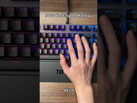 Working on Monday(s) be like… | #ASUS TUF Keyboard