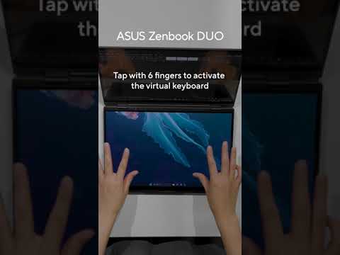 ASUS Zenbook DUO | Forgot your Bluetooth keyboard? Just tap 6️⃣ fingers!