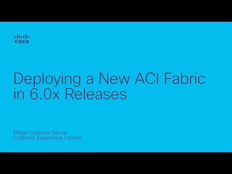 Deploying a New ACI Fabric in 6.0x Releases