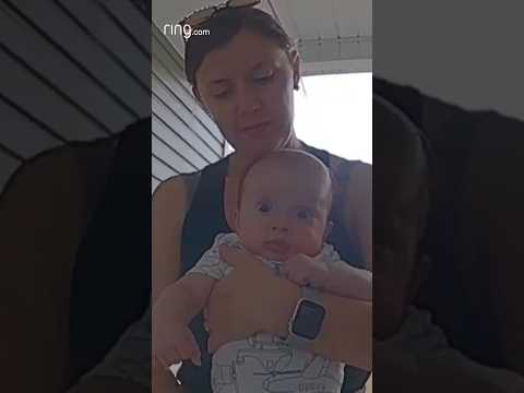 “His eyes are huge!” Baby reacts to a Ring Doorbell