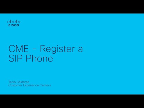 CME – Register a SIP Phone