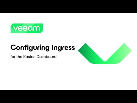 Configuring access to the Kasten Dashboard via Kubernetes Ingress