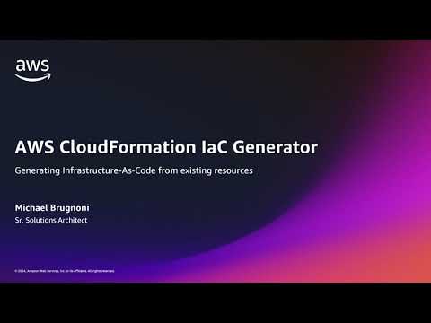 How to generate IaC from existing resources using the IaC Generator | Amazon Web Services