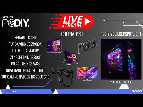 PCDIY Show #115 – RADEON RX 7900 GRE, ProArt LC 420, TUF GAMING VG259Q3A & more!