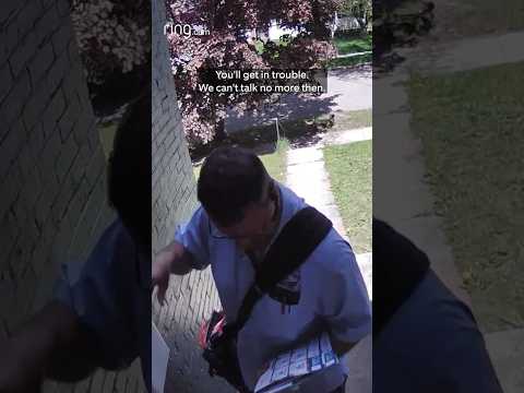 Chill mailman isn’t fazed by Hulk the dog!