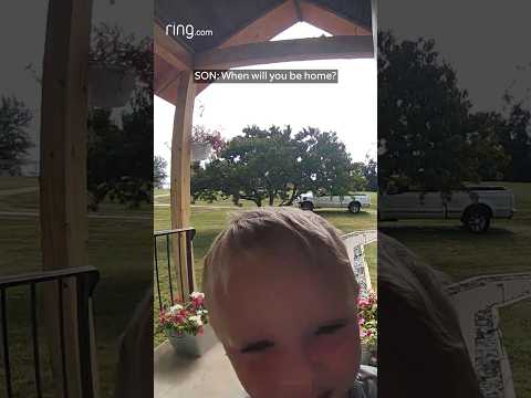 When this son missed his dad, he knew just what to do!