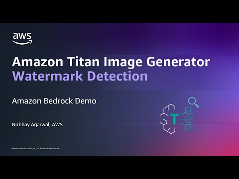 Amazon Titan Image Generator Demo – Watermark Detection | Amazon Web Services