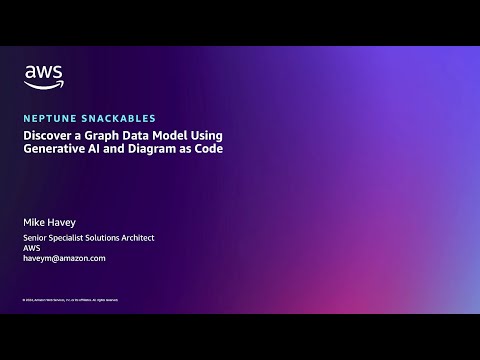 Discover a Graph Data Model Using Generative AI and Diagram as Code | Amazon Web Services