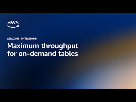 Setting a maximum throughput for on-demand Amazon DynamoDB tables – Amazon DynamoDB Nuggets