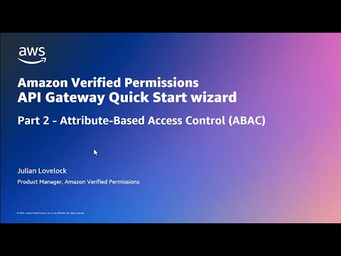 Amazon Verified Permissions – User attribute based Permissions with Quick Start