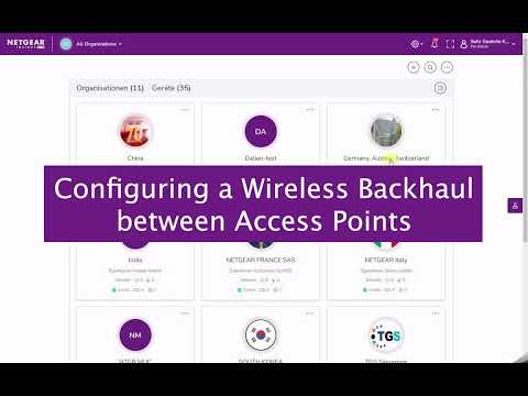 How to Configure a Wireless Backhaul between WiFi Access Points with NETGEAR Insight