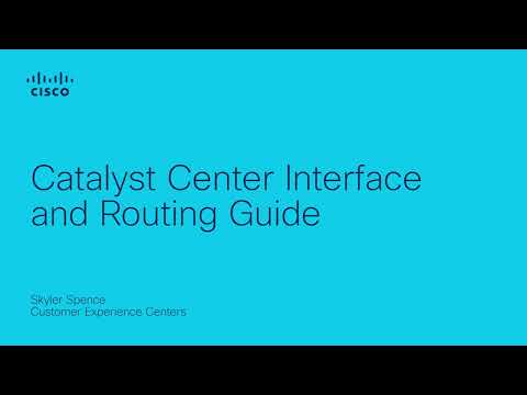 Catalyst Center Interface and Routing Guide