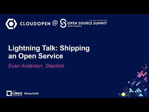 Lightning Talk: Shipping an Open Service – Evan Anderson, Stacklok