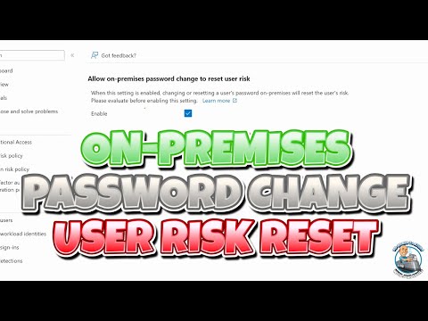 Enabling On-Premises Password Change to Reset User Risk
