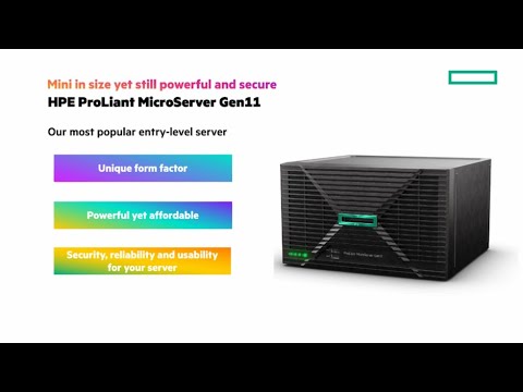 New HPE ProLiant MicroServer Gen11 | Chalk Talk