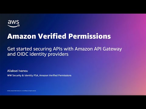 Bring your own Identity (BYOI) with OIDC and Amazon Verified Permissions | Amazon Web Services