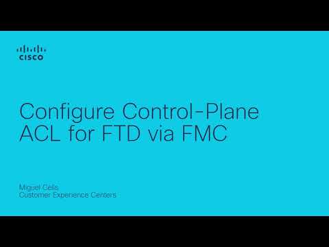 Configure Control-Plane ACL for FTD via FMC