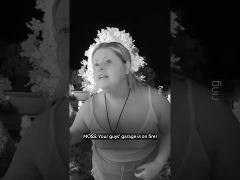 Heroic passerby warns family that their garage is on fire!