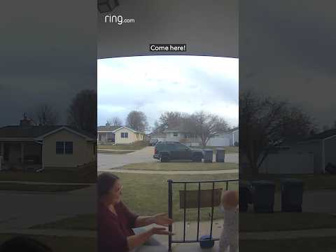 Baby’s first steps caught on Ring!