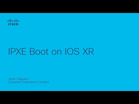 IOS-XR boot up using IPXE