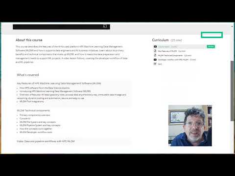 HPE Learn On-demand: HPE Machine Learning Data Management Software preview