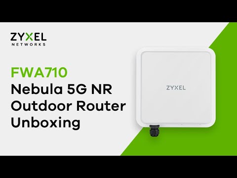 Zyxel Nebula FWA710 – 5G NR Outdoor Router Unboxing