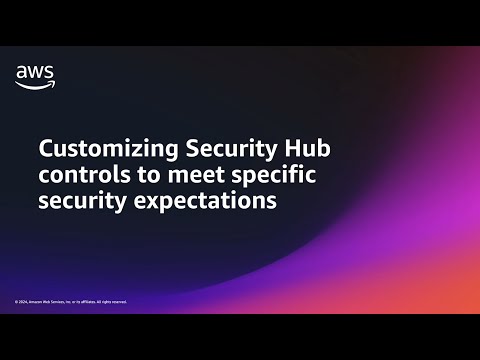 Customizing security posture monitoring in AWS Security Hub | Amazon Web Services