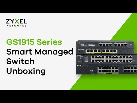 GS1915 Series Smart Managed Switch Unboxing