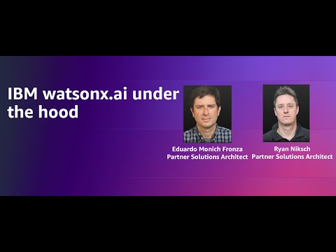 IBM watsonx.ai under the hood | Amazon Web Services