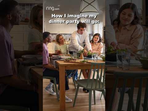 How I imagined my dinner party would go…