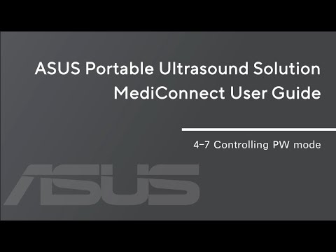【ASUS Portable Ultrasound Solution LU700 Tutorial】4-7_Controlling PW mode