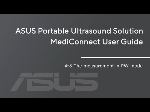 【ASUS Portable Ultrasound Solution LU700 Tutorial】4-8_The measurement in PW mode