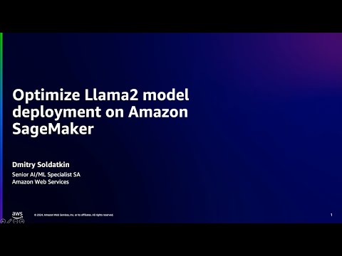 Run inference on Amazon SageMaker | Step 3: Optimize model deployment | Amazon Web Services