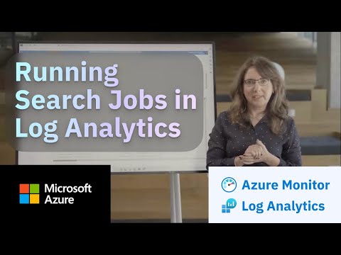 How to run Search Jobs in Azure Monitor Log Analytics