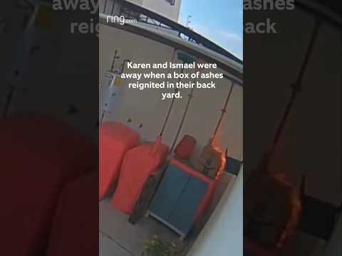 Leftover trash catches fire! Watch what happens next…